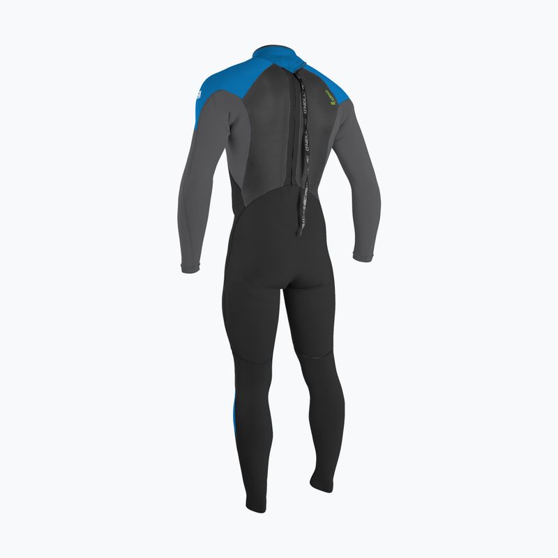 O'Neill Epic 3/2 Back Zip Full black/graphite/bali blue/deep sea детска пяна за плуване 2