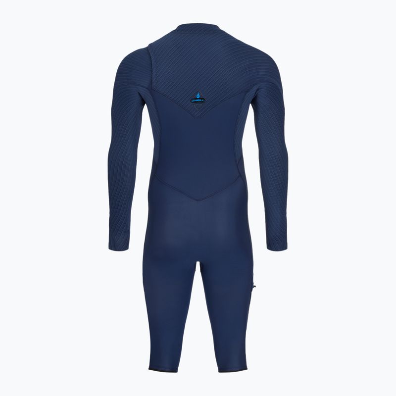 Мъжки бански O'Neill Hyperfreak 4/3+ Chest Zip L/S Swim Foam navy 3