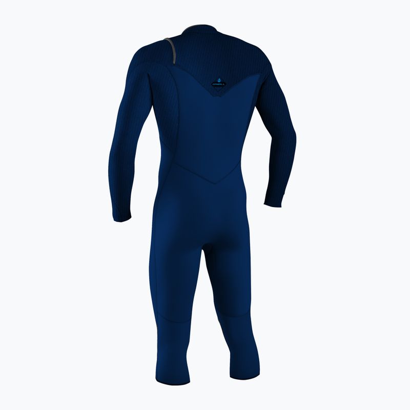 Мъжки бански O'Neill Hyperfreak 4/3+ Chest Zip L/S Swim Foam navy 2