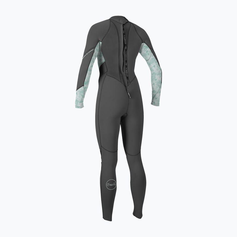 Дамски неопренов костюм за плуване Swim Foam O'Neill Bahia 3/2 Back Zip Full hy8 graphite/mirage tropical/m 2