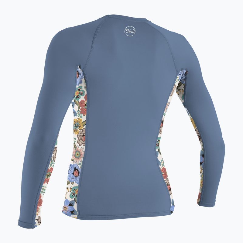 Дамско плуване с дълъг ръкав O'Neill Side Print Rash Guard infinity/talitha 2
