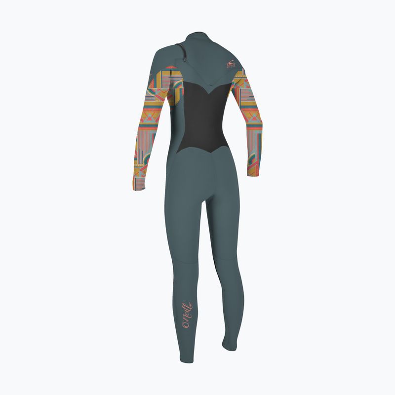 Дамски бански O'Neill Epic 4/3 Chest Zip Full shade/arta geo swim float 2