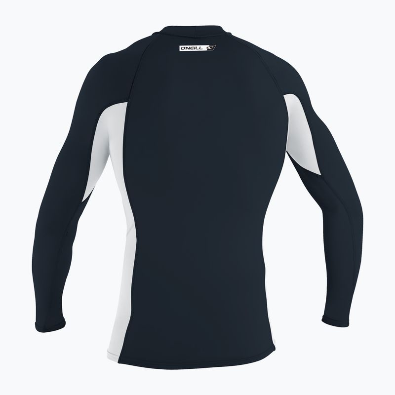 Мъжки дълъг ръкав за плуване O'Neill Premium Skins Rash Guard slate/white/slate 2