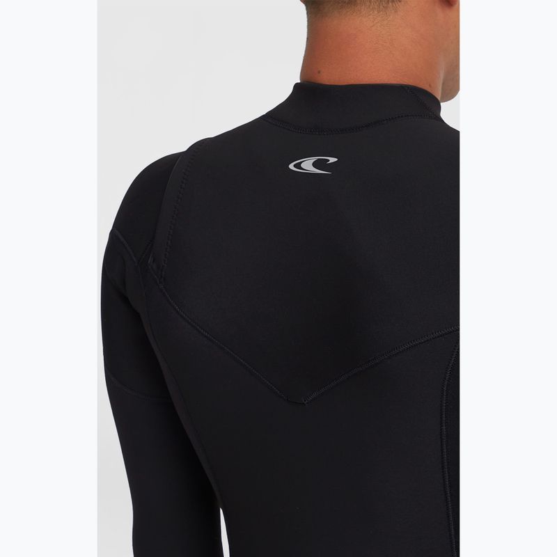 Мъжки неопреннов костюм за плуване O'Neill Epic 3/2 Chest Zip Full A05 black/black/black 7