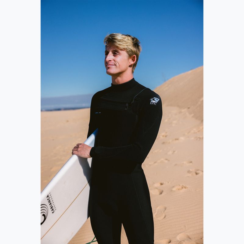 Мъжки O'Neill Epic 4/3 mm Chest Zip Full black/black/black Плувна пяна 4