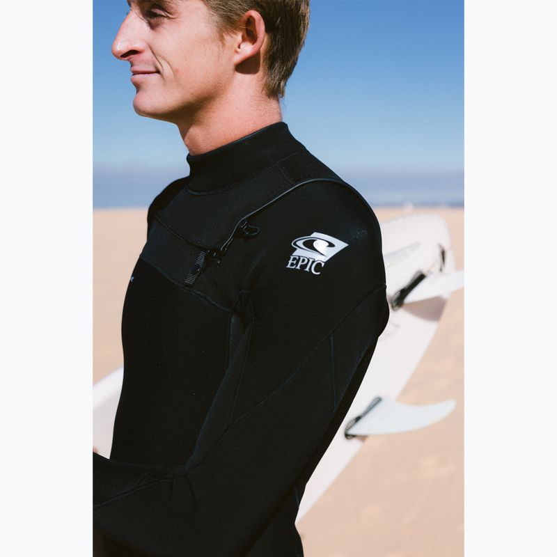 Мъжки O'Neill Epic 4/3 mm Chest Zip Full black/black/black Плувна пяна 5