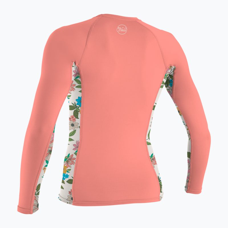 Дамско плуване с дълъг ръкав O'Neill Side Print Rash Guard desert flower/cara floral 2