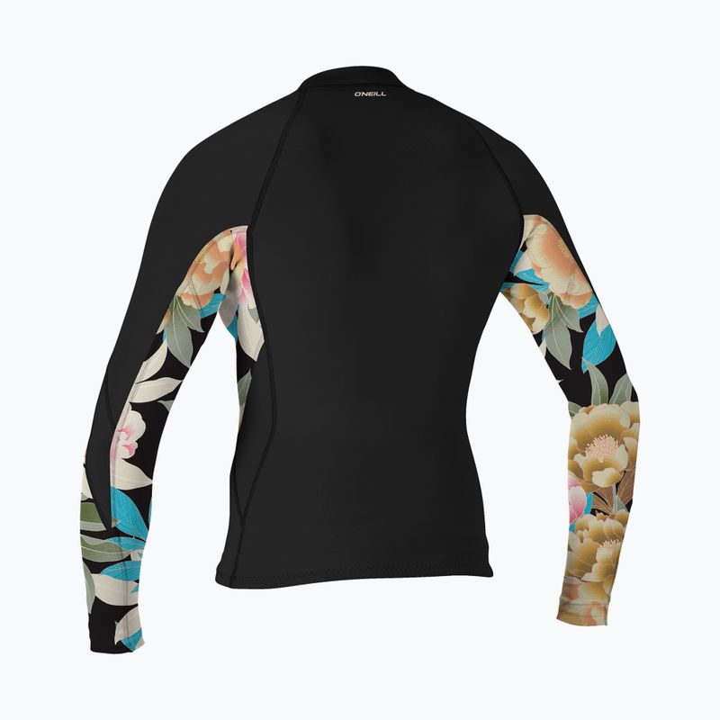 Дамско неопреново яке O'Neill Bahia 1/0.5 mm Full-Zip Jacket black/mikah floral/black 2