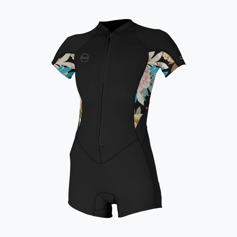 O'Neill Bahia 2/1 mm Front Zip Spring black/ micah floral/ black дамски скафандър 7