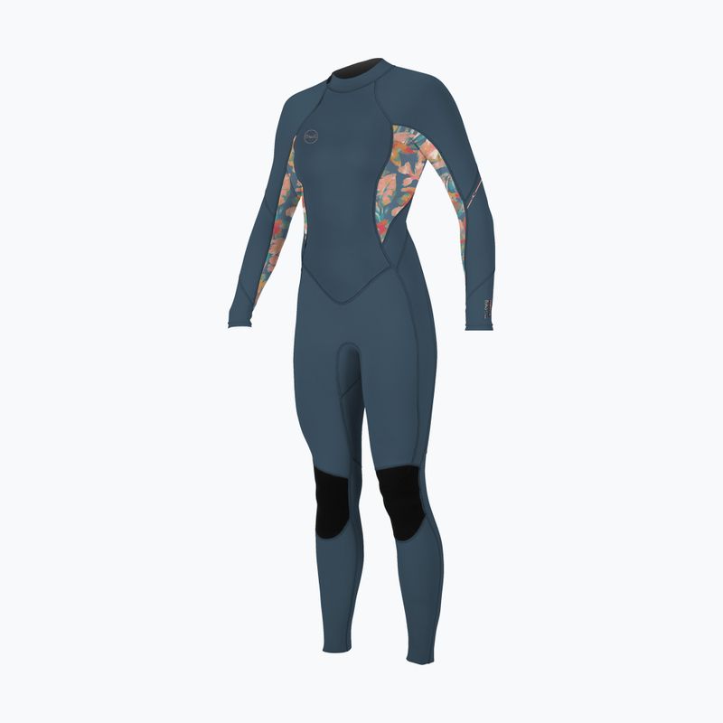 Дамска плувна пяна O'Neill Bahia 3/2 Back Zip Full copen blue/painted tropics/painted tropics 9