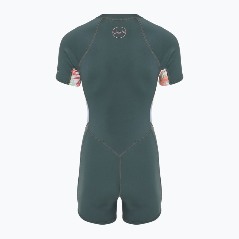 Дамски хидрокостюм O'Neill Bahia 2/1 mm Front Zip Spring shade/ arta geo/ shade 2