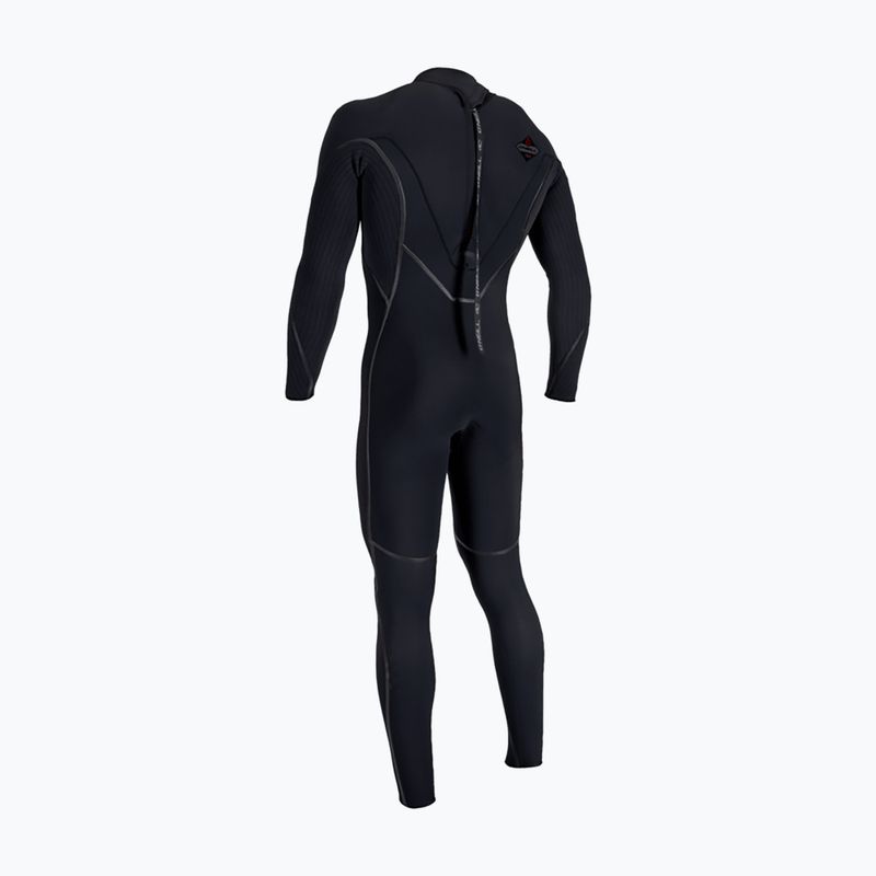 Мъжки неопренов костюм за плуване O'Neill Hyperfreak Fire 4/3+ Back Zip Full  black/black 2