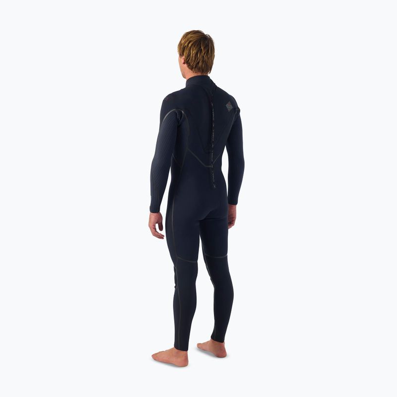 Мъжки неопреннов костюм за плуване O'Neill Hyperfreak Fire 4/3+ mm Back Zip Full black/black 4