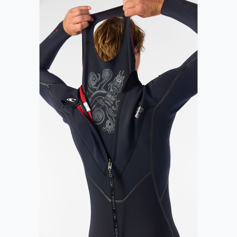 Мъжки неопреннов костюм за плуване O'Neill Hyperfreak Fire 4/3+ mm Back Zip Full black/black 10