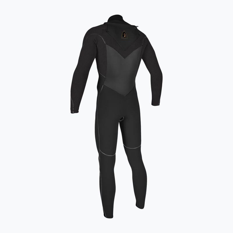 Мъжки неопренов костюм за плуване O'Neill Mutant Legend 5/4 mm Chest Zip with Hood Full black/tempered steel 2