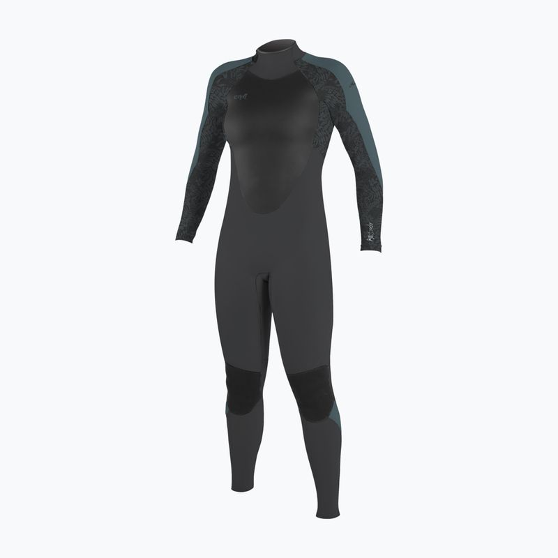 Дамски неопренов костюм за плуване O'Neill Epic 3/2 Back Zip Full IT1 tempered steel/shaded island sky/shade
