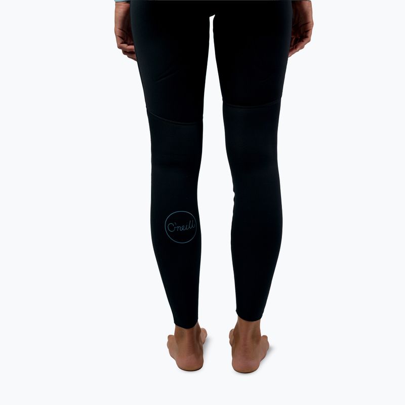 Дамски неопренов костюм за плуване O'Neill Bahia 3/2 Back Zip Full IQ5 black/surf abstract/chambray blue 10