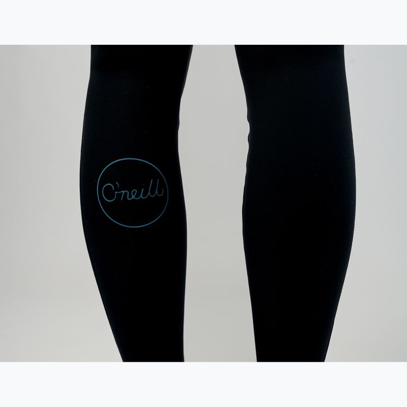 Дамски неопренов костюм за плуване O'Neill Bahia 3/2 Back Zip Full IQ5 black/surf abstract/chambray blue 11
