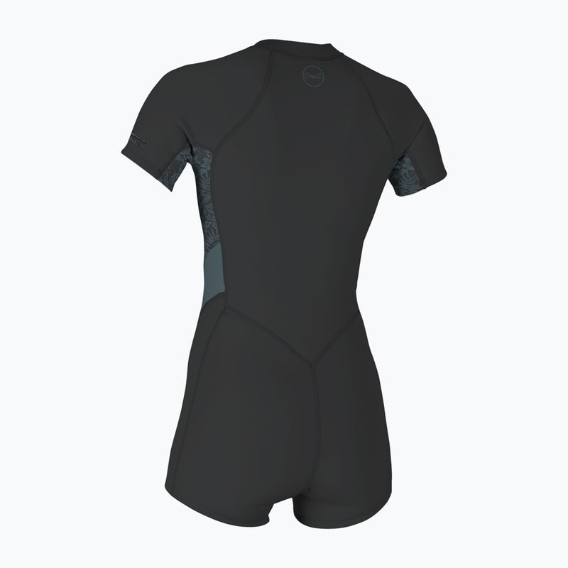 Дамски неопренов костюм за плуване O'Neill Bahia 2/1 mm Front Zip Spring tempered steel/shaded island sky 2