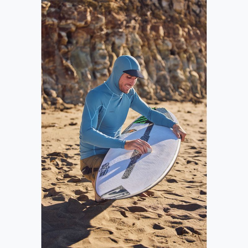 Мъжка блуза с дълъг ръкав за плуване O'Neill Hyperfreak Skins Rash Guard Hooded blue fusion/blue fusion 3