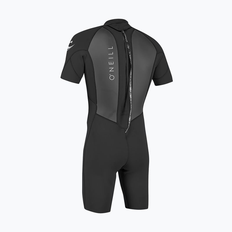 Мъжки неопреннов костюм за плуване O'Neill Reactor-2 2mm Back Zip SS Spring HJ5 black/black 2