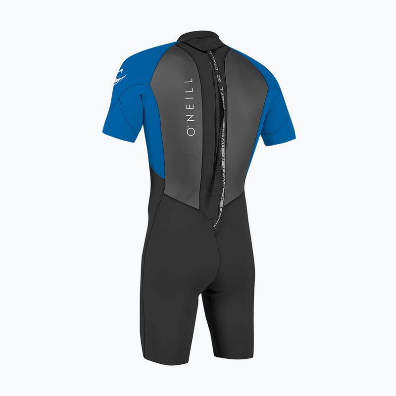 Мъжки неопреннов костюм за плуване O'Neill Reactor-2 2mm Back Zip SS Spring HJ5 black/ocean 2