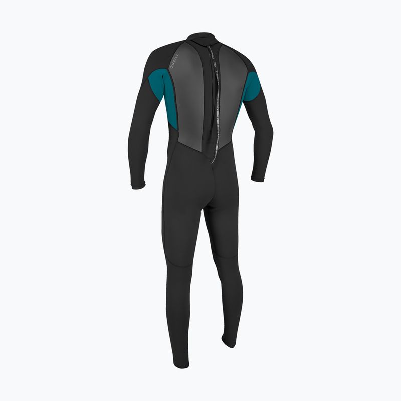 Мъжки неопреннов костюм за плуване O'Neill Reactor-2 3/2 Back Zip Full HJ5 black/tide pool 2