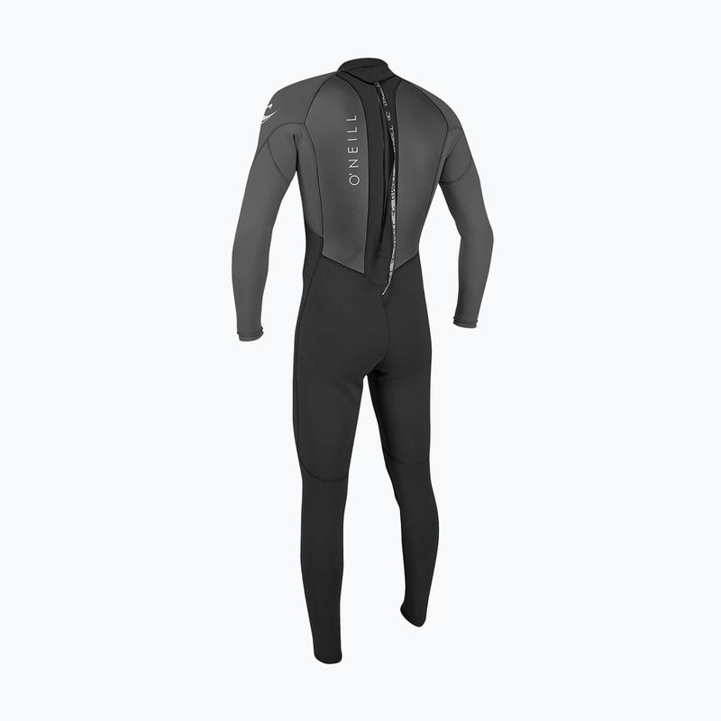 Мъжки неопреннов костюм за плуване O'Neill Reactor-2 3/2 mm Back Zip Full black/graphite 2