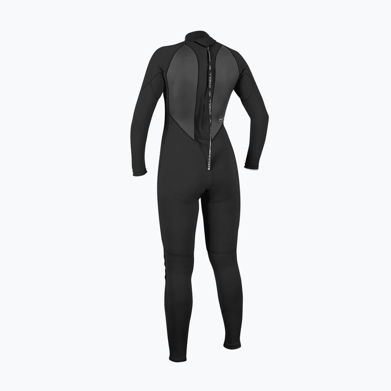 Дамски неопренов костюм за плуване O'Neill Reactor-2 3/2 Back Zip Full J18 black/black 2