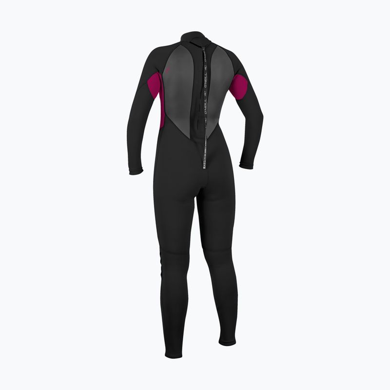 Дамски неопренов костюм за плуване O'Neill Reactor-2 3/2 Back Zip Full J18 black/punk pink 2