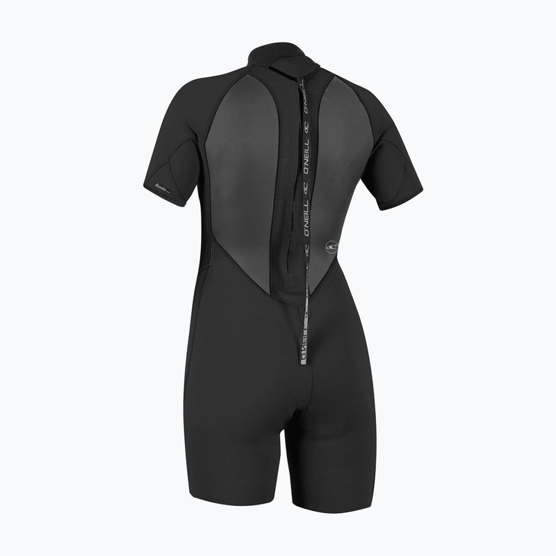 Дамски неопренов костюм за плуване O'Neill Reactor-2 2mm Back Zip SS Spring IS7 black/black 2