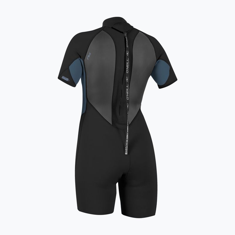 Дамски неопренов костюм за плуване O'Neill Reactor-2 2mm Back Zip SS Spring IS7 black/copen blue 2
