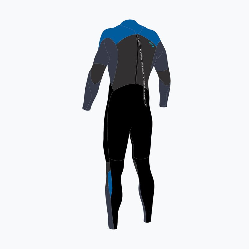 Детски неопренов костюм за плуване O'Neill Youth Epic 4/3 mm Back Zip Full black/slate/bali blue 2