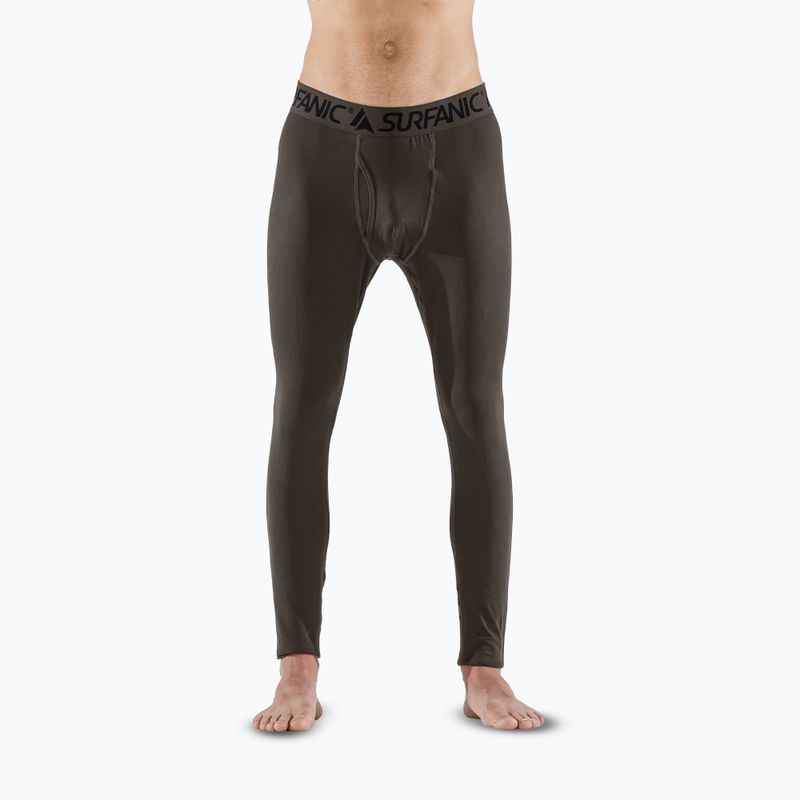 Мъжки термо панталони Surfanic Bodyfit Long John тъмно каки