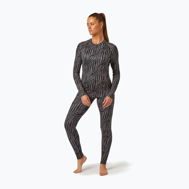 Дамска термоактивна блуза Surfanic Cozy Limited Edition Crew Neck black zebra 2