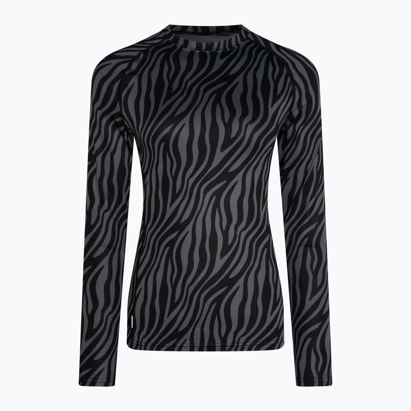 Дамска термоактивна блуза Surfanic Cozy Limited Edition Crew Neck black zebra 4