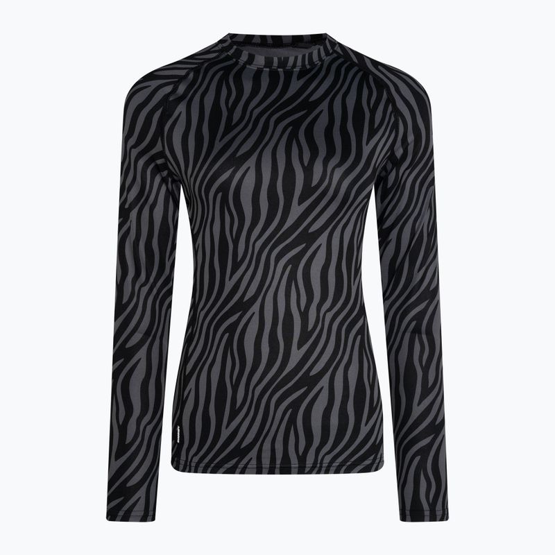 Дамски Surfanic Cozy Limited Edition Crew Neck термален дълъг ръкав black zebra 4