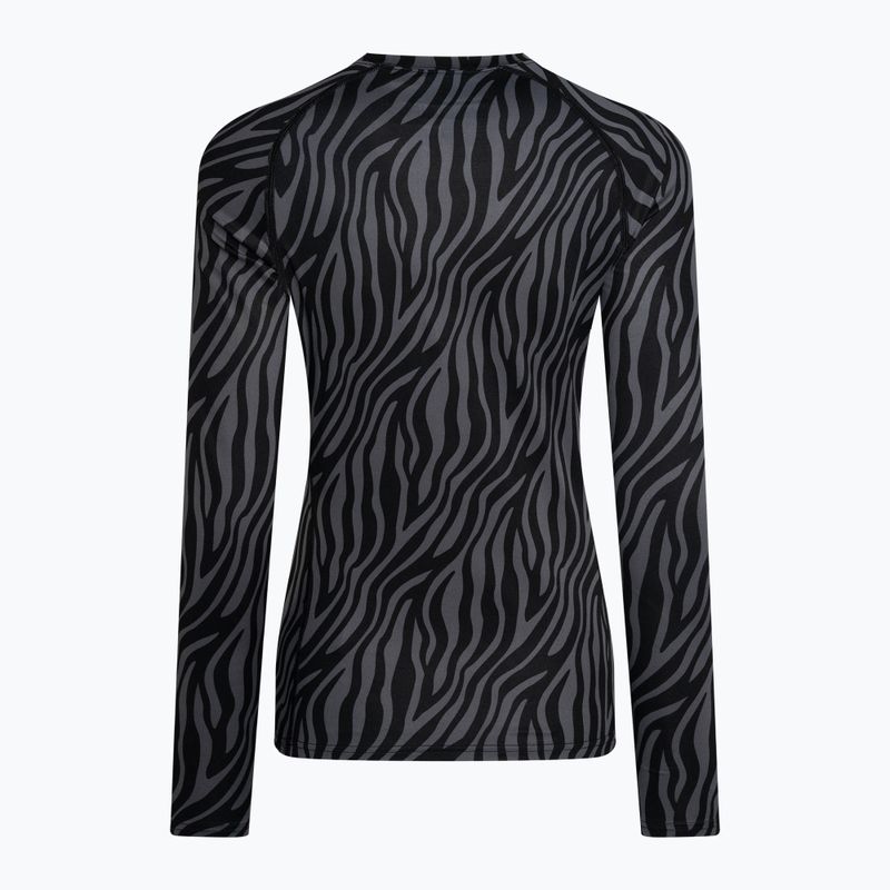 Дамска термоактивна блуза Surfanic Cozy Limited Edition Crew Neck black zebra 5