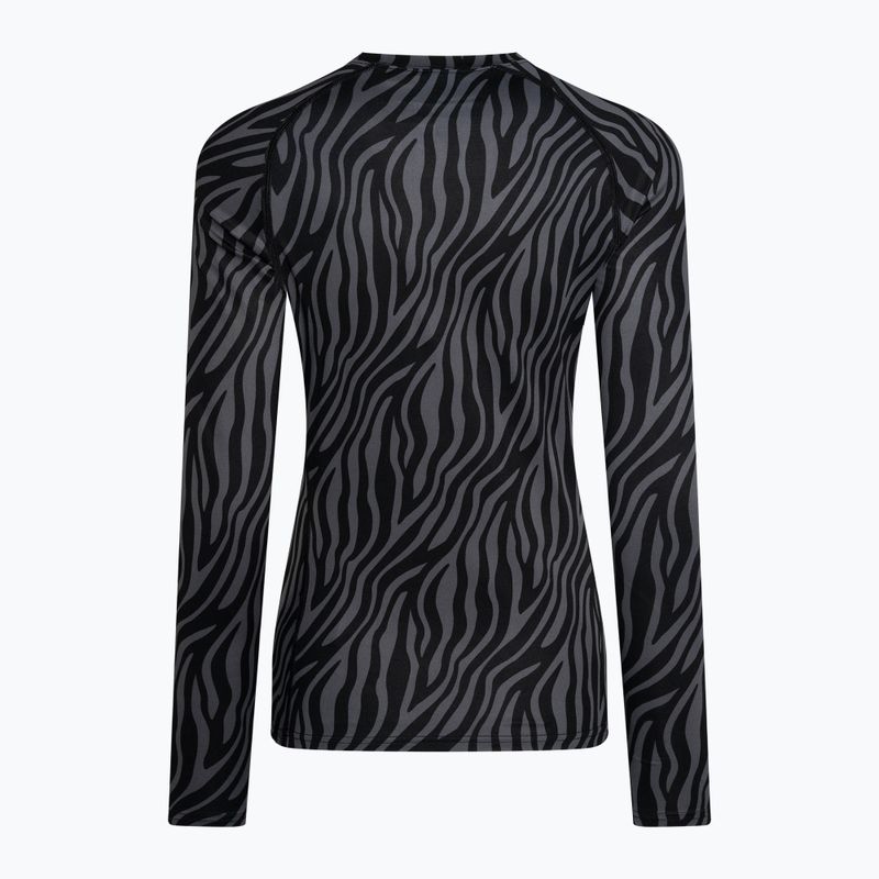 Дамски Surfanic Cozy Limited Edition Crew Neck термален дълъг ръкав black zebra 5