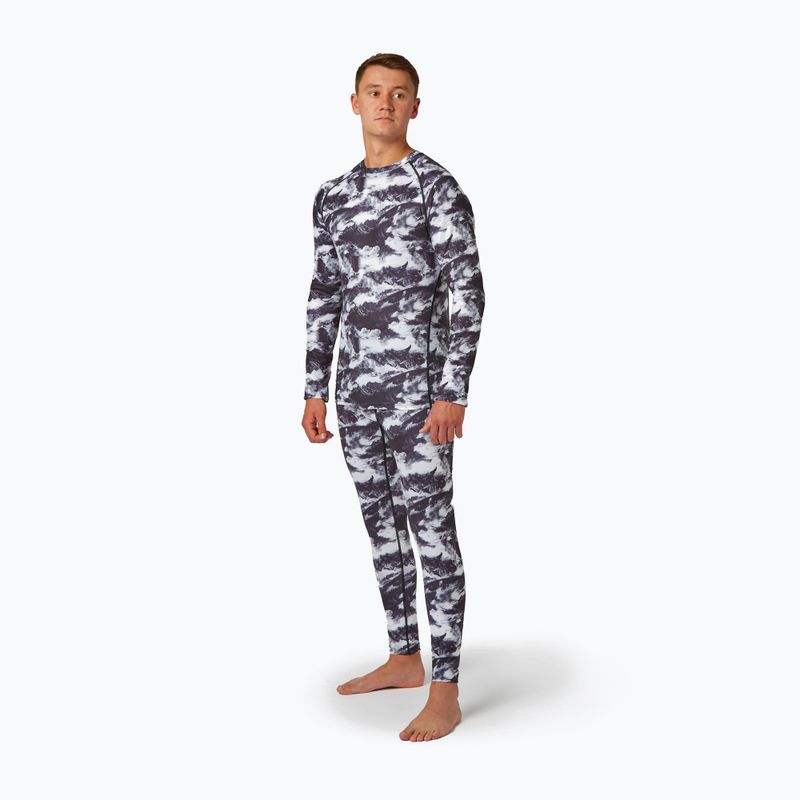 Мъжка термоактивна блуза Surfanic Bodyfit Limited Edition Crew Neck white out print 2