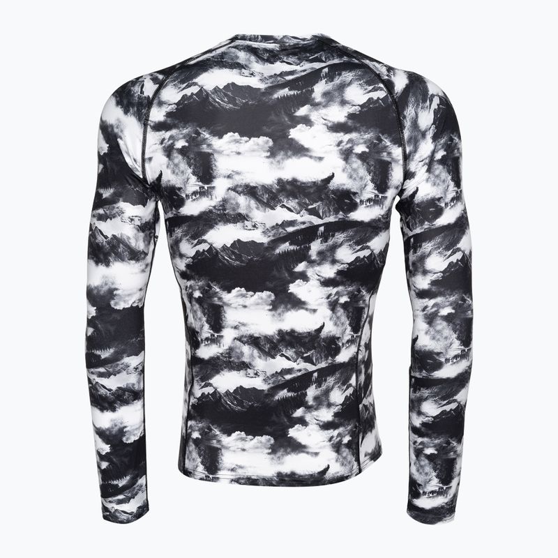 Мъжки Surfanic Bodyfit Limited Edition Crew Neck термо ръкав с дълъг ръкав white out print 5