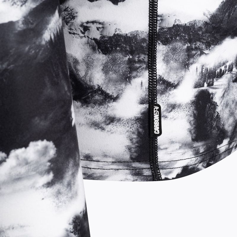 Мъжка термоактивна блуза Surfanic Bodyfit Limited Edition Crew Neck white out print 7