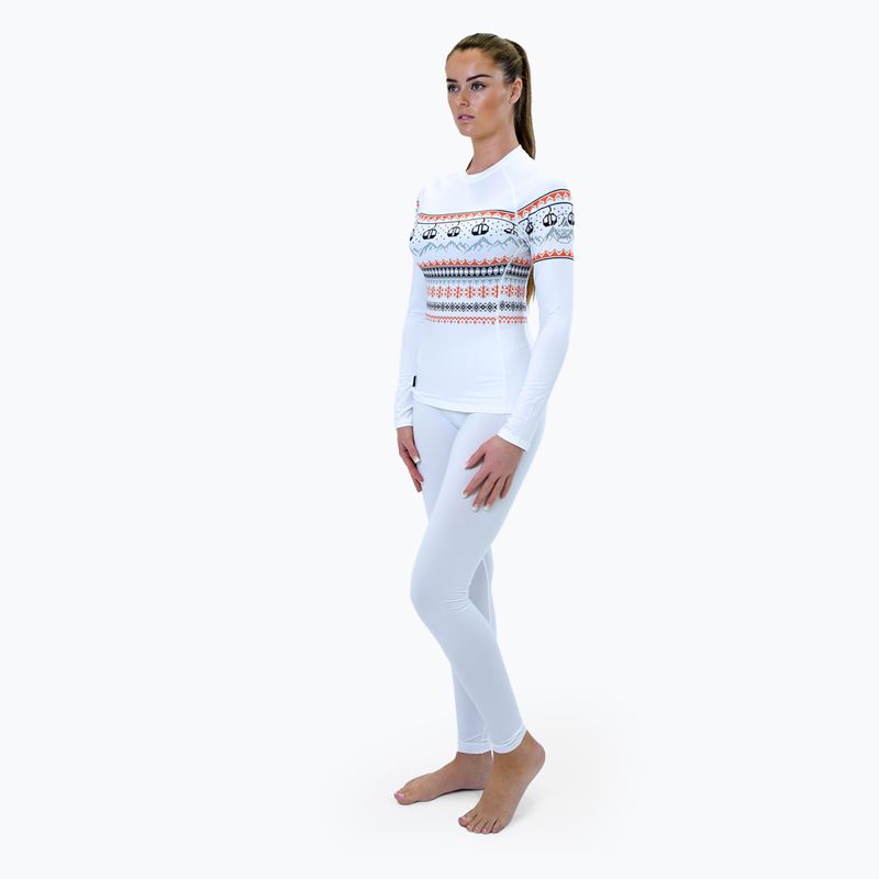 Дамска термоактивна блуза Surfanic Cozy Limited Edition Crew Neck white fairisle 2