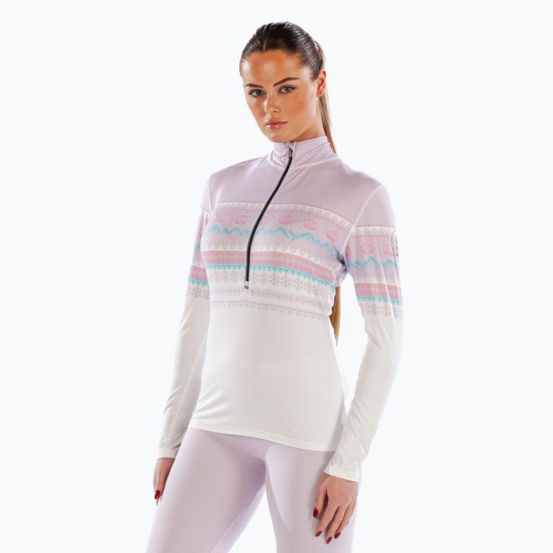 Дамска термоакивна блуза с дълъг ръкав Active Surfanic Cozy CarbonDri Limited Edition Zip Neck pink