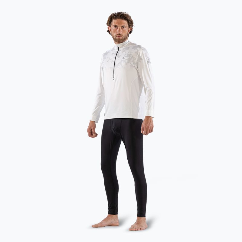 Мъжка термоакивна блуза с дълъг ръкав Surfanic Bodyfit CarbonDri Limited Edition Zip Neck optic white 2