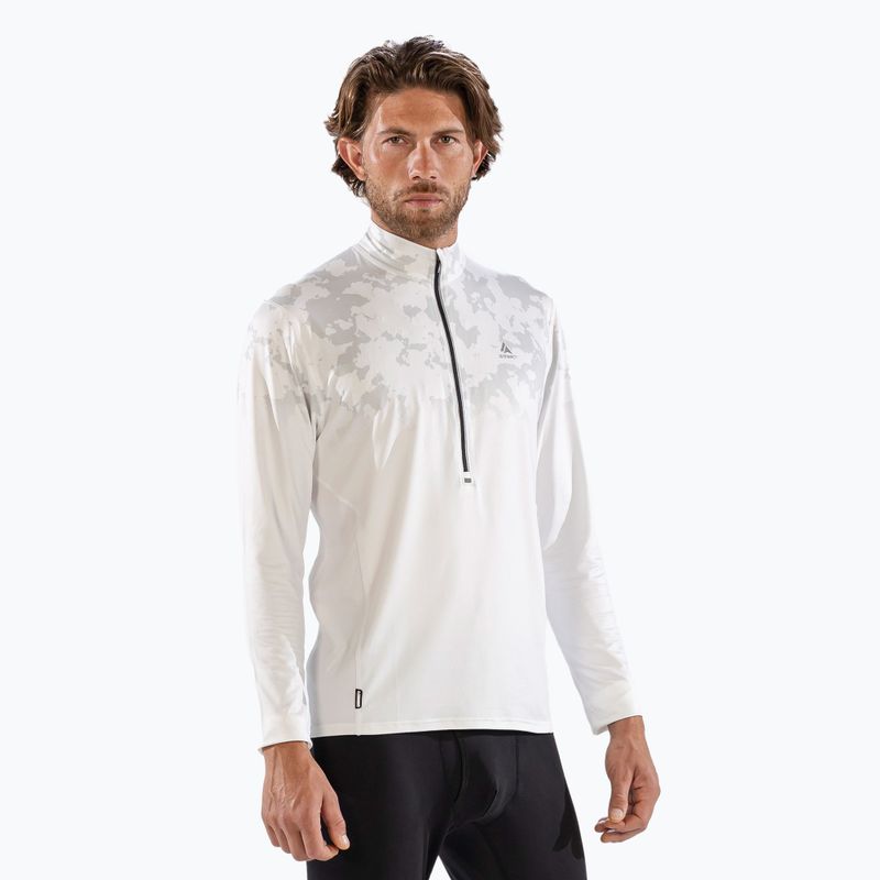 Мъжка термоакивна блуза с дълъг ръкав Surfanic Bodyfit CarbonDri Limited Edition Zip Neck optic white 4