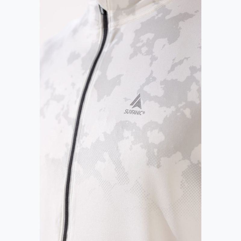 Мъжка термоакивна блуза с дълъг ръкав Surfanic Bodyfit CarbonDri Limited Edition Zip Neck optic white 6