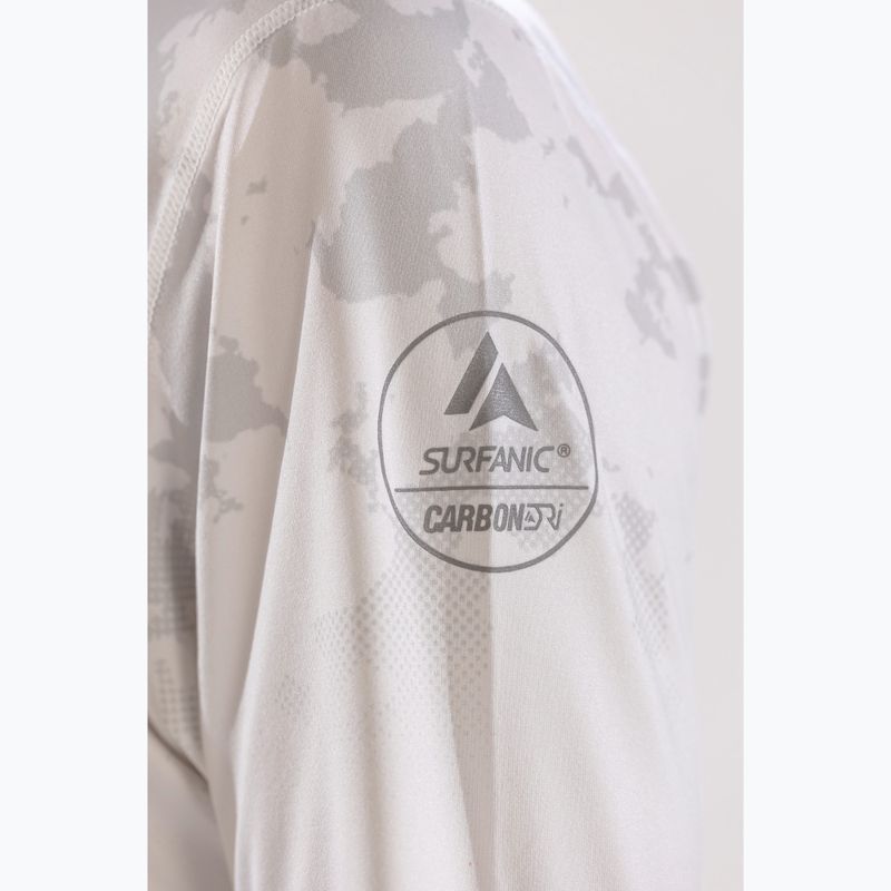 Мъжка термоакивна блуза с дълъг ръкав Surfanic Bodyfit CarbonDri Limited Edition Zip Neck optic white 7