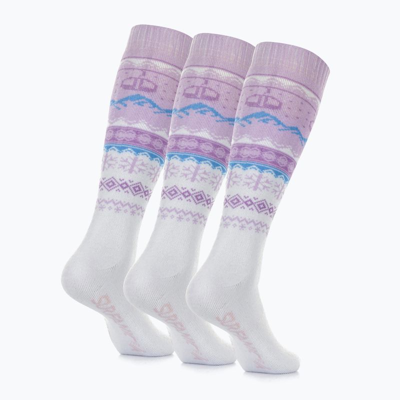 Скиорски чорапи Surfanic Pro Tech Fairisle 3-pak ice lilac 3