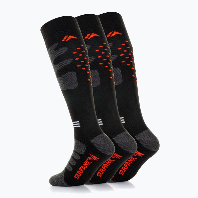 Скиорски чорапи Surfanic Pro Tech Plus 3 pak orange 3